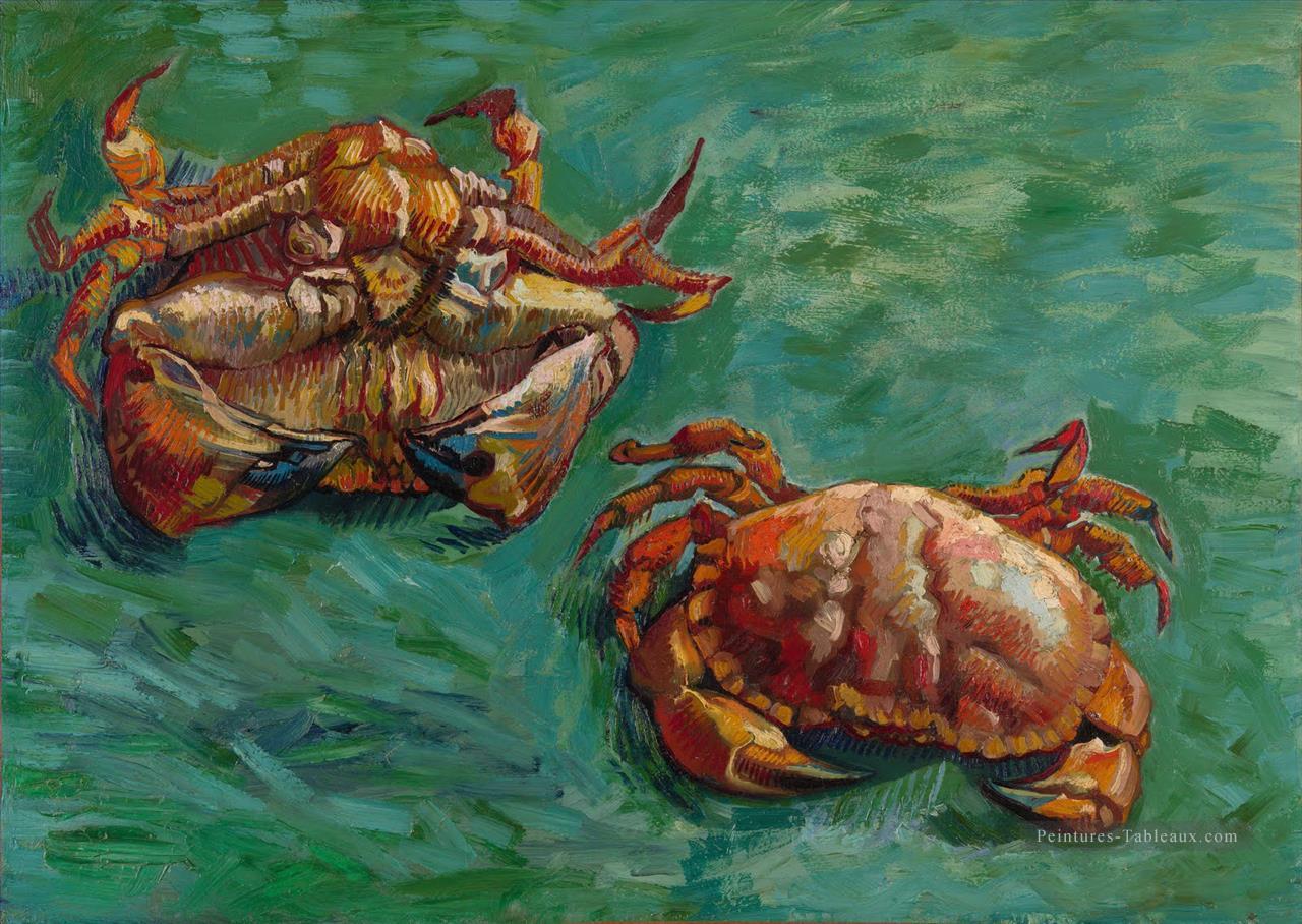 Deux crabes Vincent van Gogh Nature morte impressionnisme Peintures à l'huile